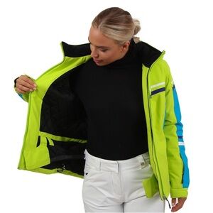 Women's Green and Blue Ski Jacket